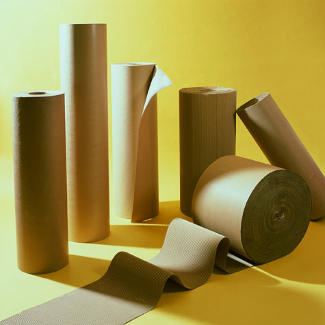 Rotlles de paper kraft i de cartró ondulat preparats en diferents presentacions i mides